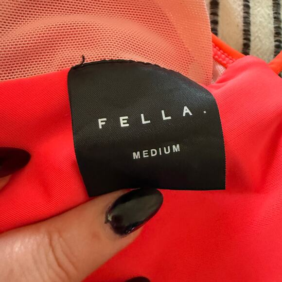 FELLA x FP Eyes On Me Mad Max One Piece Swimsuit Electric Coral Orange Medium - Picture 5 of 7